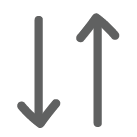 Icono de flechas arriba y abajo 