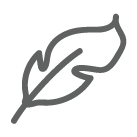 Simbolo di una piuma 