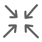 Four arrow icons pointing inward to a central point 
