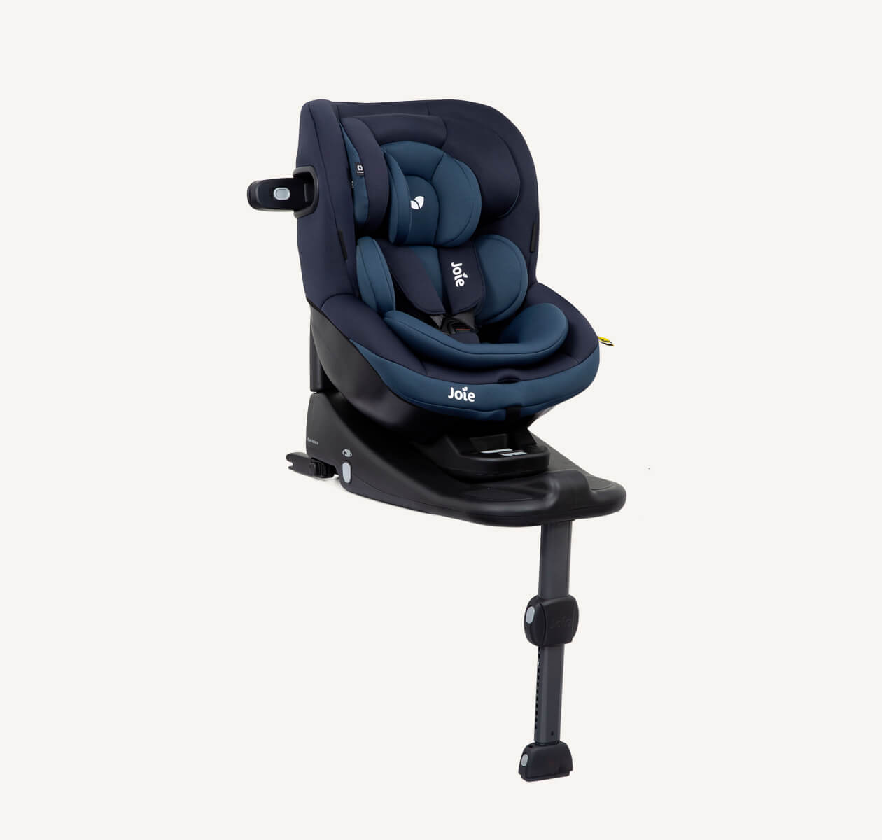 i-Venture car seat on base facing right at an angle