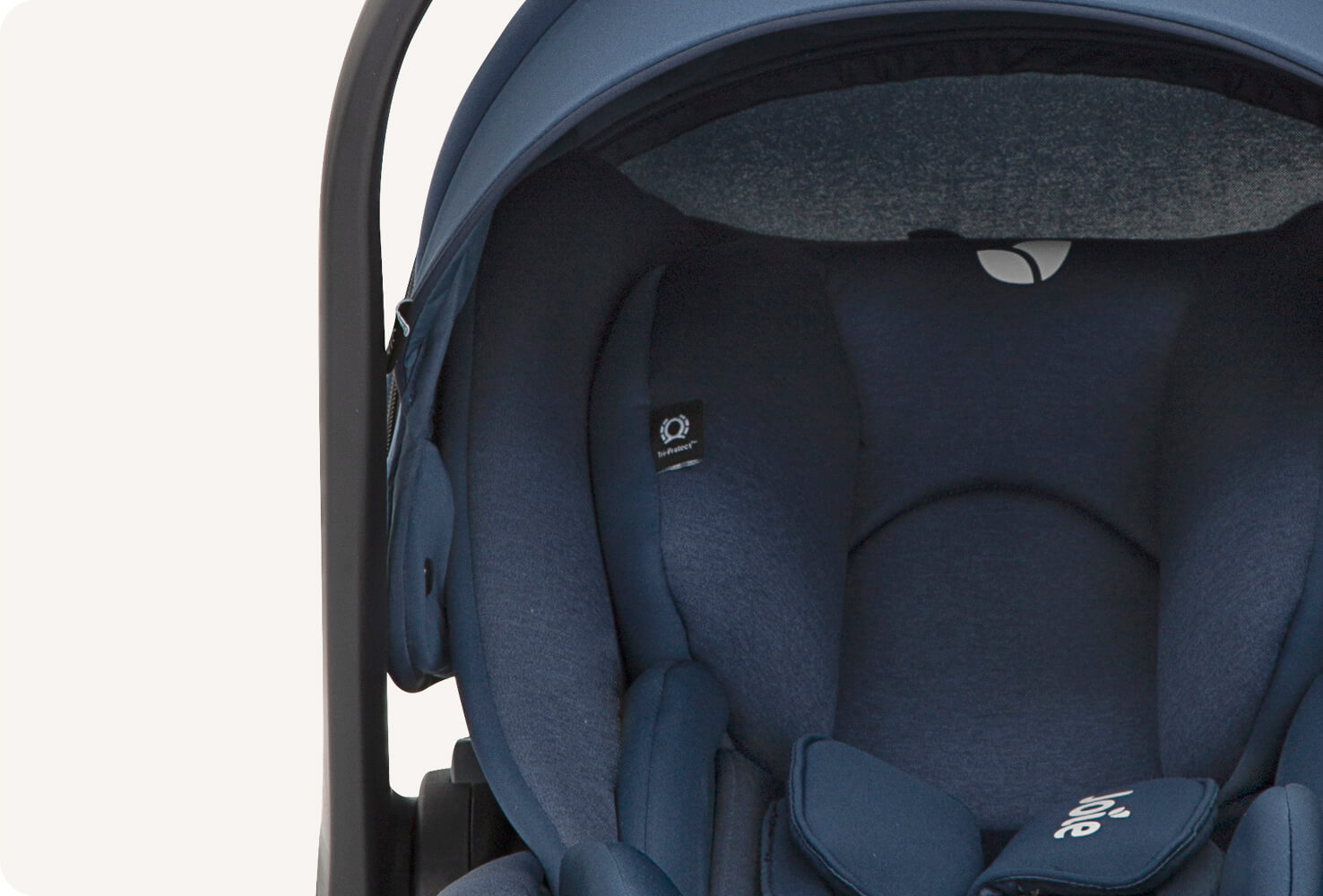 Zoomed in image of the infant headrest
