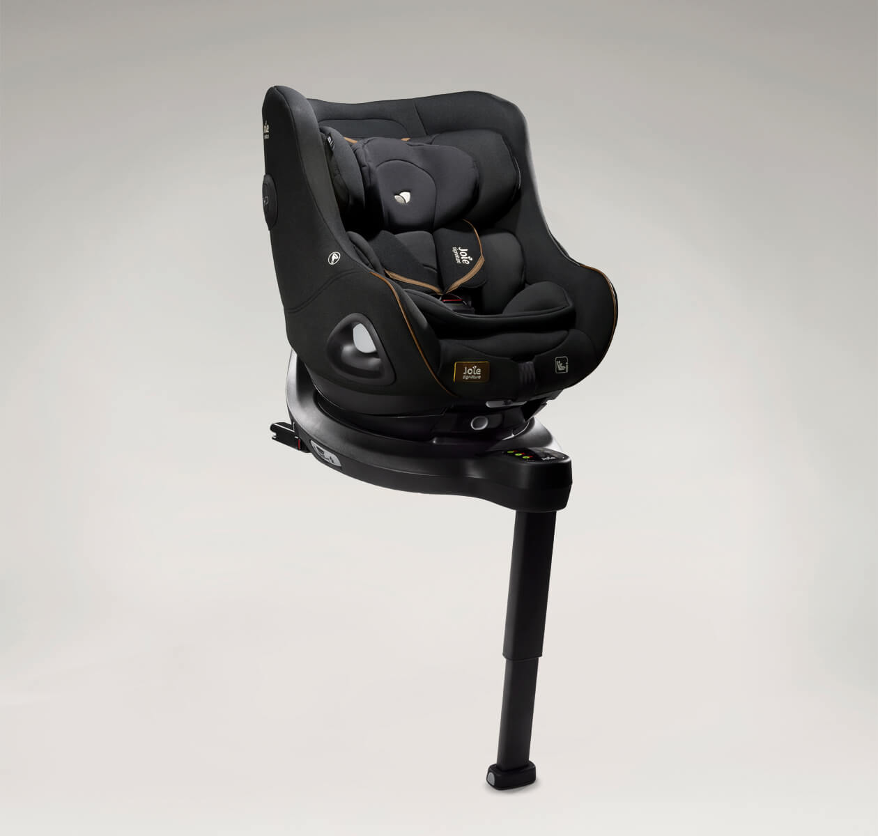 black Joie i-Harbour car seat at an angle.