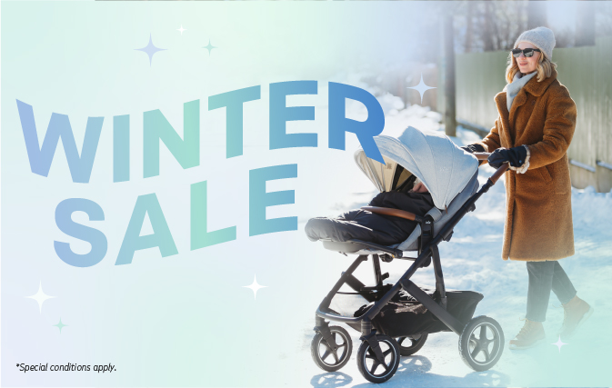 Banner referencing a winter sale