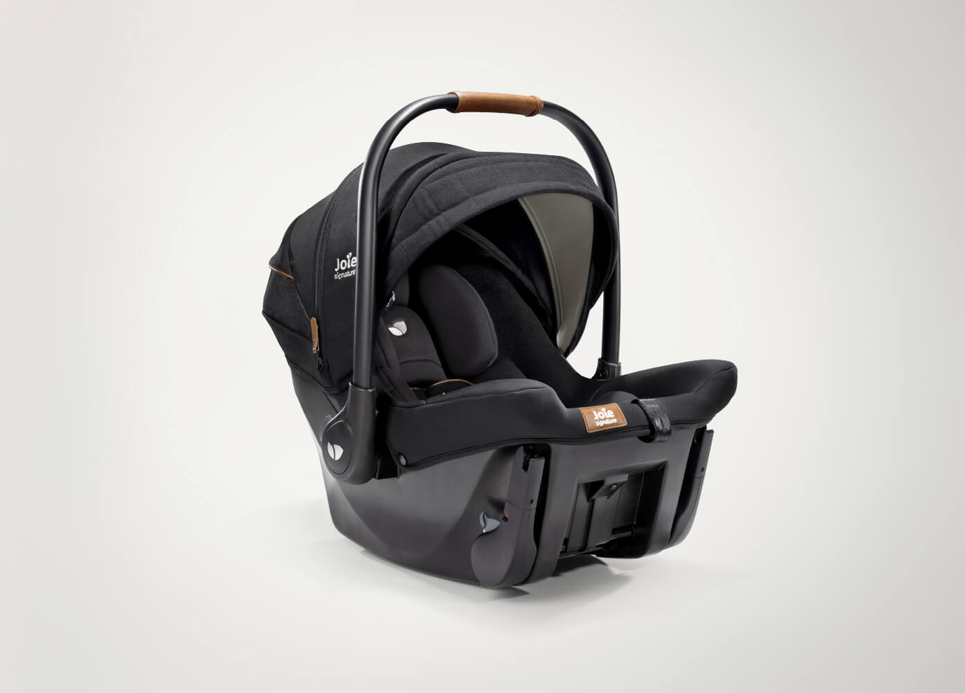 Joie sprint integrated ISOFIX baby car seat from a right angle